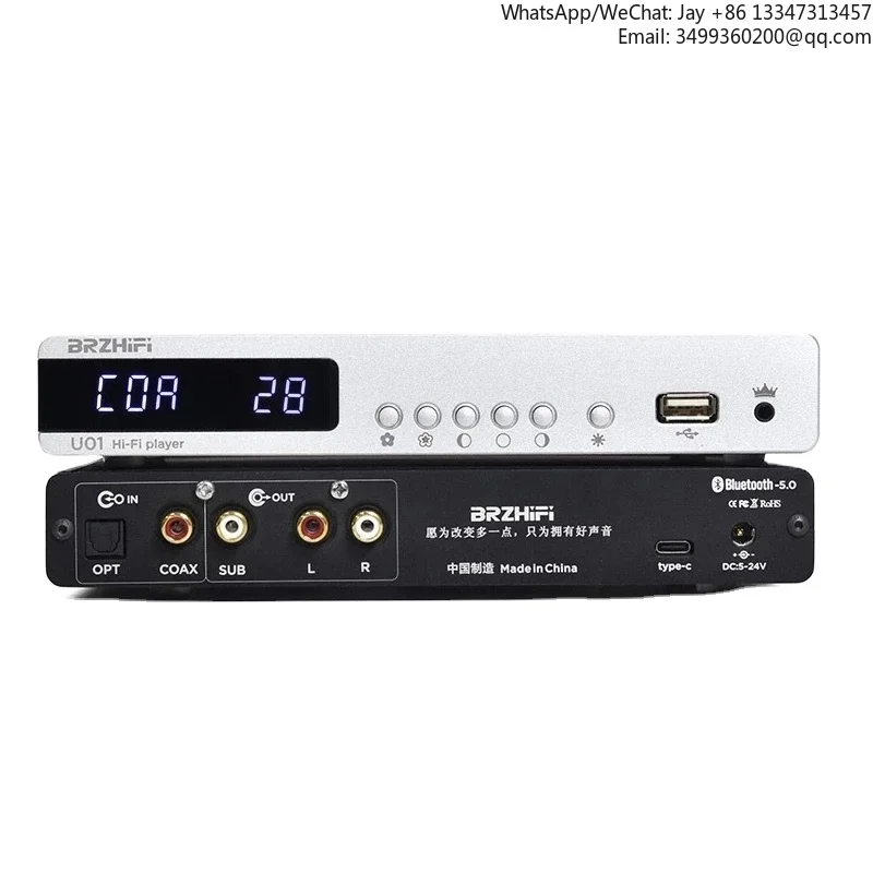 

U01 9038 — декодер для домашнего аудио, USB-плеер, цифровой проигрыватель, мини-хайфай, комбинированный DVD-плеер/оптический привод/Bluetooth/плеер с управлением через мобильное приложение