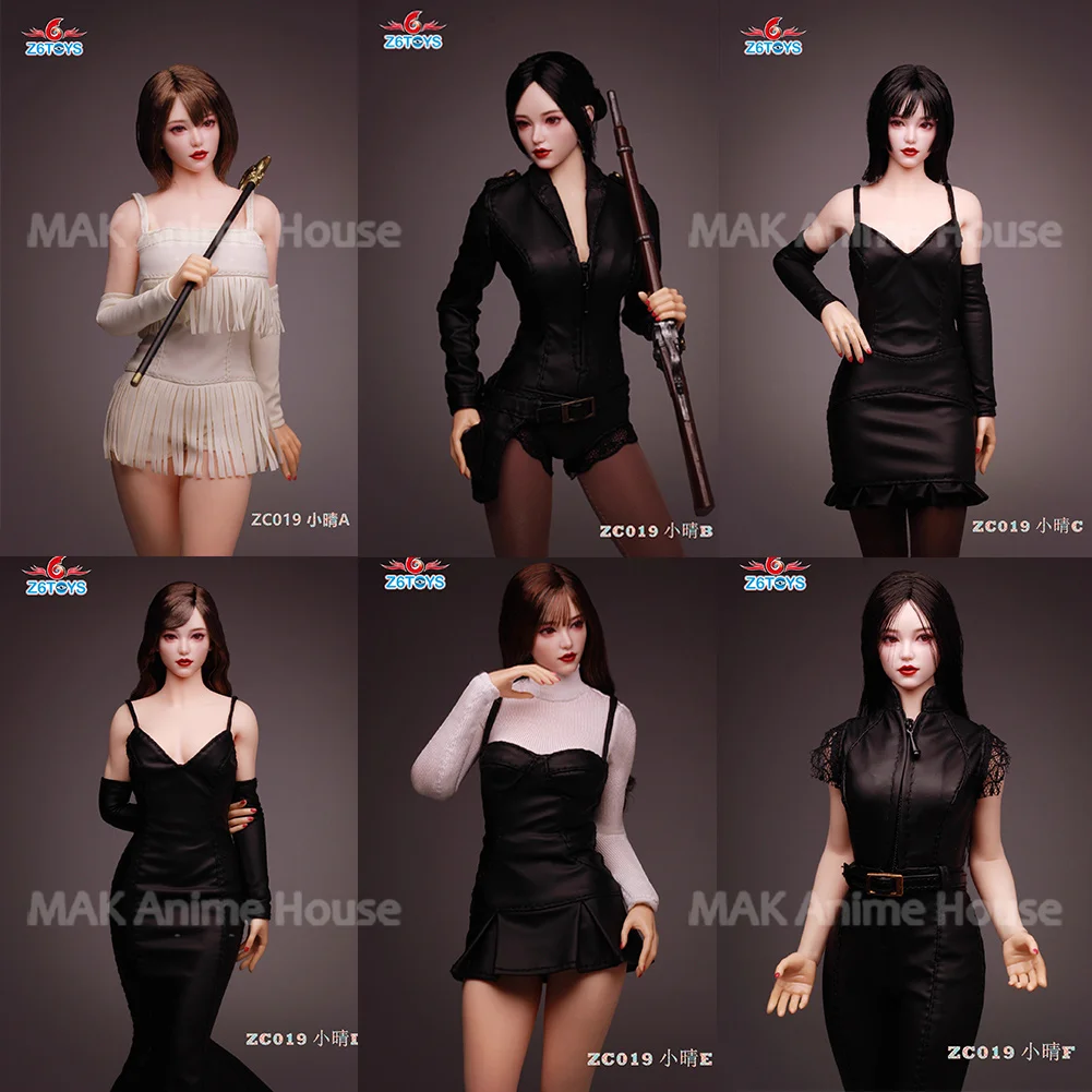 Z6TOYS ZC019 1/6 Scale Asian Beauty Xiaoqing Movable Eyes Head Carving Model Fit 12'' Female Soldier Action Figure Body