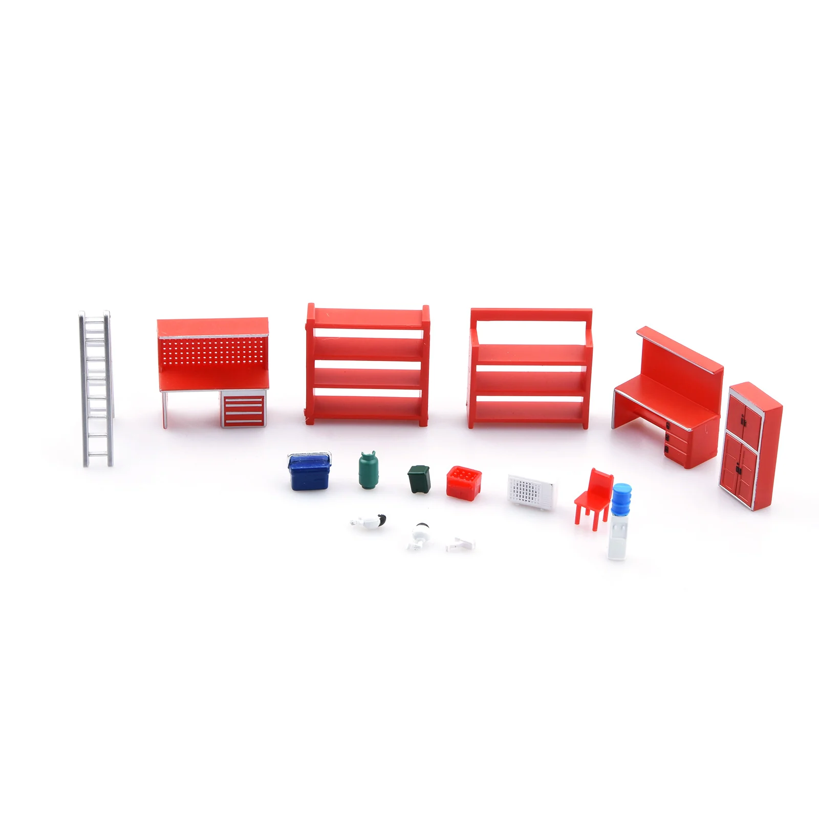 1 ensemble d'outils de meubles de Garage à l'échelle 1/64, Kit de Dioramas de scène modèle 1/64 pour Parking de Garage