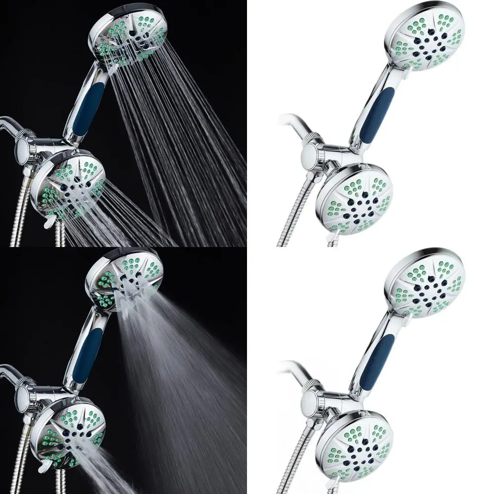

4.3 Inch High-Pressure Shower System with 3-in-1 Settings and 5-Foot Hose