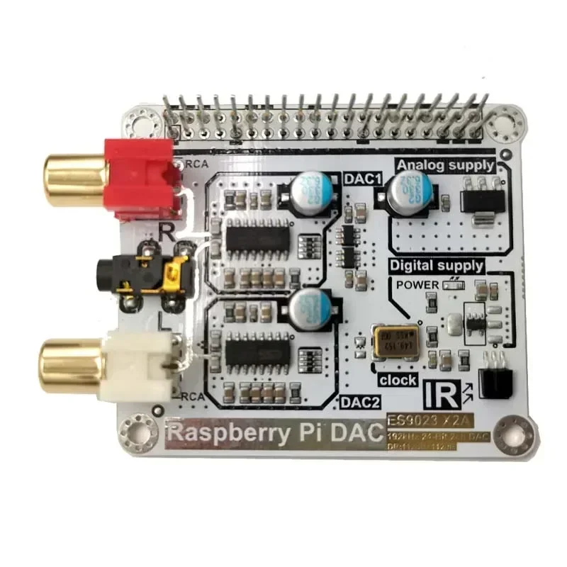 New Volumio Mode Raspberry Pi DAC HIFI Dual ES9023 Decode DAC I2S Board + Remote Control