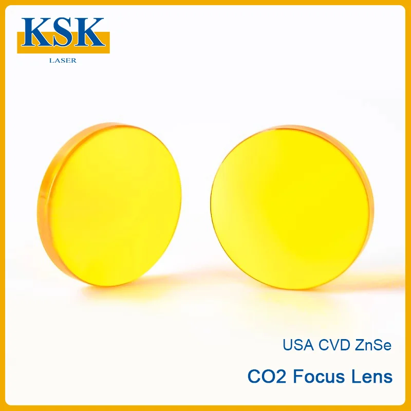 CO2 Focus Lenses USA CVD ZnSe DIA 12 15 18 19.05 20 FL 38.1 50.8 63.5 76.2 101.6 127mm for CO2 Laser Engraving Cutting Machine