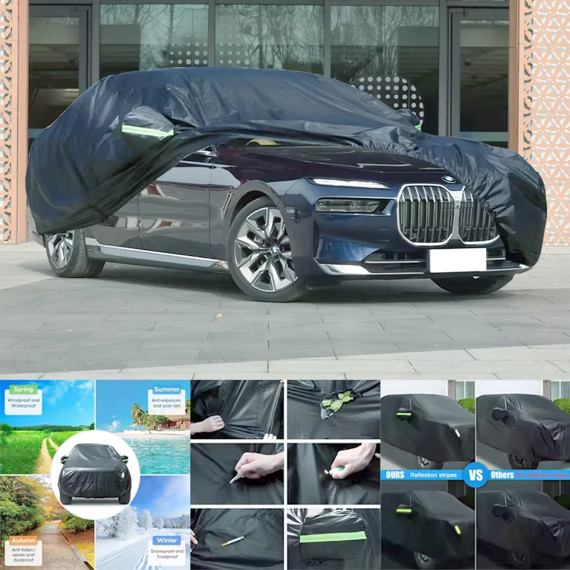 

For BMW 7 Series All-Weather Car Covers 6-in-1 Waterproof Dustproof UV Proof Snowproof Scratch Resistant Protection