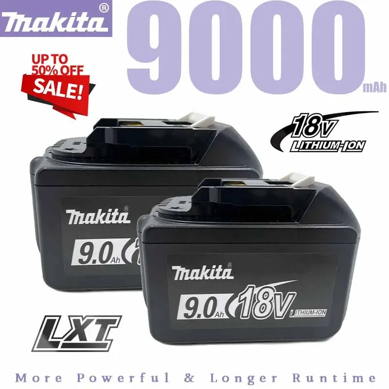 Batería Original Makita de 18v Bl1850b BL1850 Bl1860 Bl 1860 Bl1830 Bl1815 Bl1840 LXT400 9,0Ah para herramientas Makita de 18v, batería de taladro