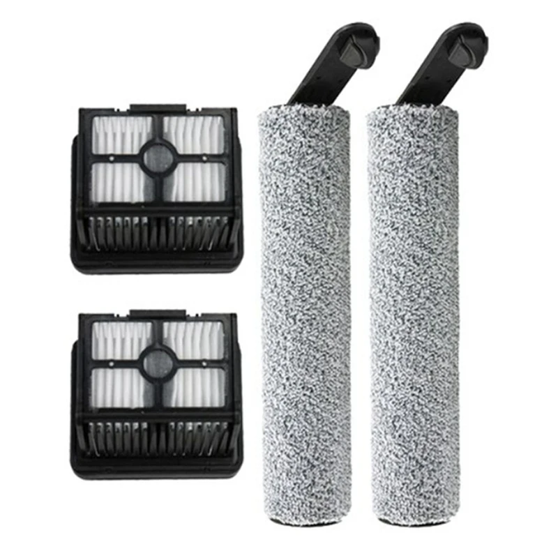 4 Piece Replacement Accessories For Dreame H12PRO/H12pro Plus /M13beta Floor Scrubber Machine Rolling Brush Hepa Filter