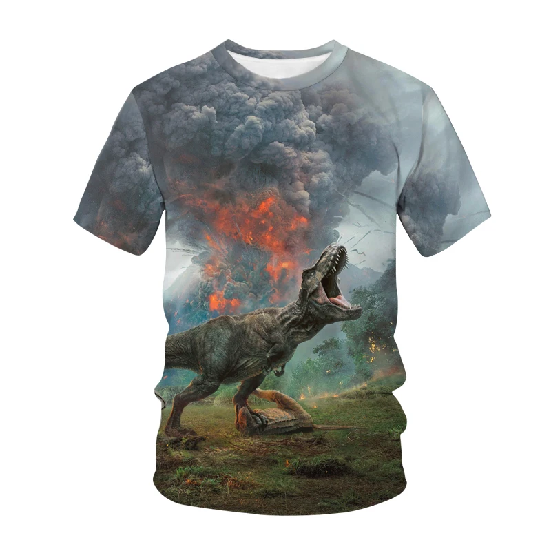

Dinosaur T-shirt for Men 3D Print Clothes Kids Boys Animal Shirts Casual Funny Tops Tees Summer Cool Tee Shirt Homme Clothing