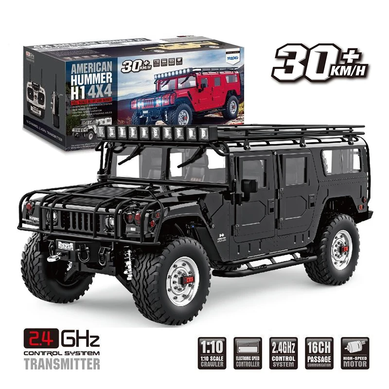 

Игрушки JTY 1:10 Hummer Радиоуправляемая машина 4x4 30 км/ч система привода из сплава военные автомобили с дистанционным управлением внедорожники для взрослых обновляемые