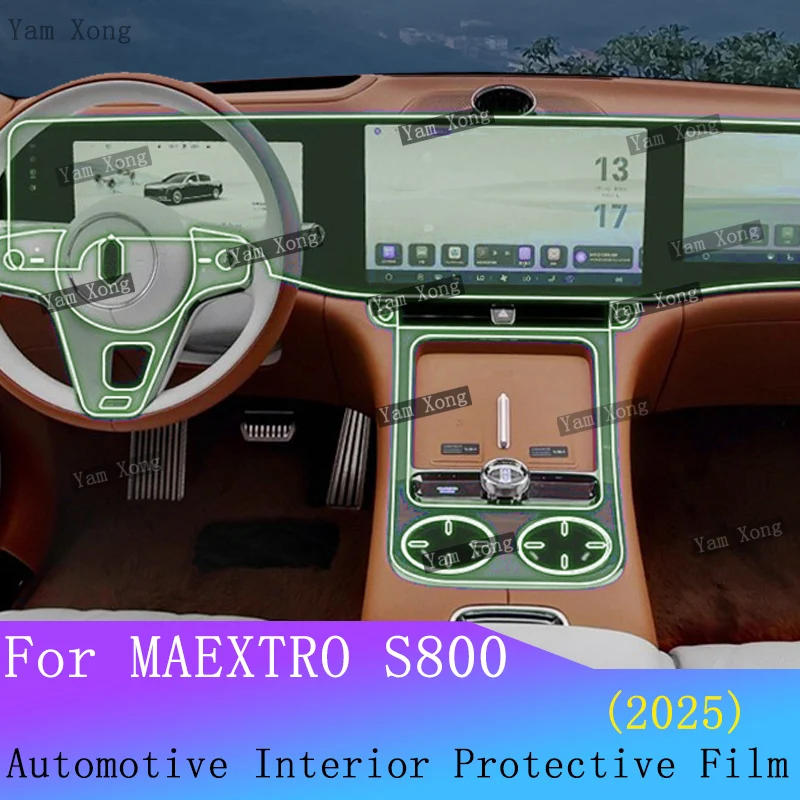 

For MAEXTRO S800 2025 Car Full set interior Film LED screen Dashboard Protective Auto Sticker GPS Navigation Anti-Scratch Film