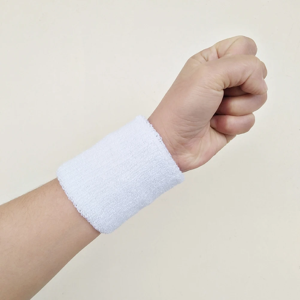 

12pcs Colorful Wrist Sweatbands Premium Cotton Athletic Sweat Absorbing Gym Sports Wristbands For Fitness Running Yoga