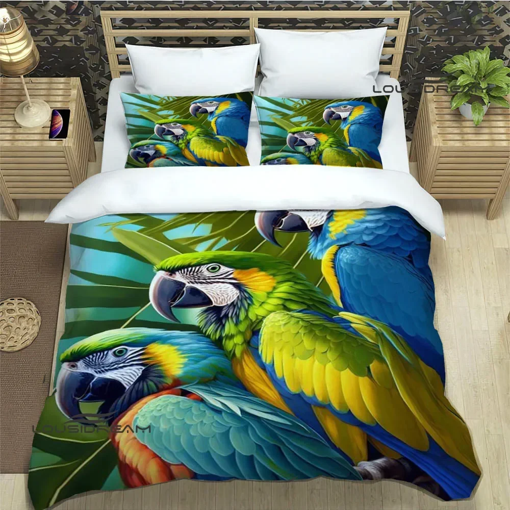 3D Parrot cute printed Bedding Sets exquisite bed supplies set duvet cover comforter set bedding set luxury Birthday Gift