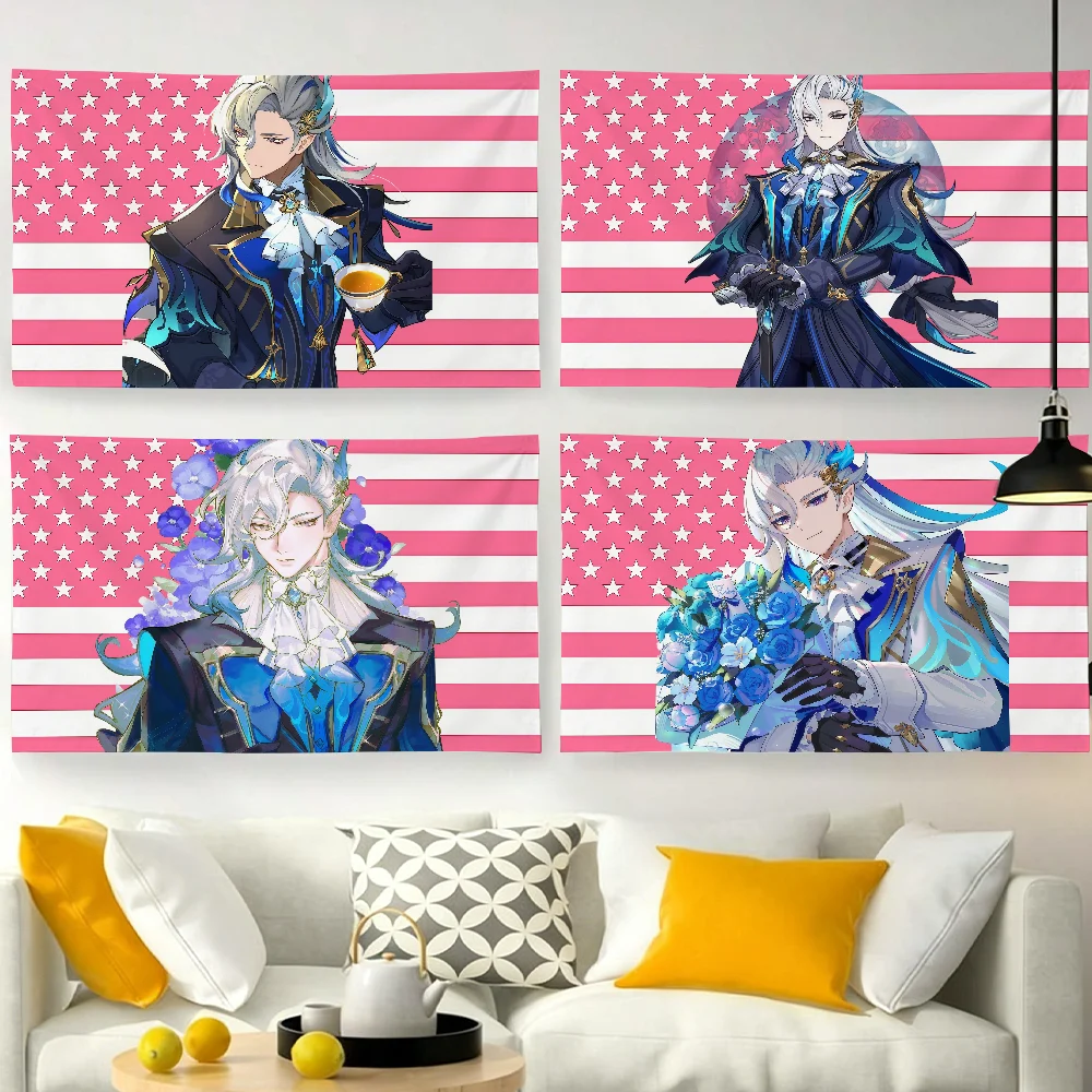 Party Games Usa - Gra Genshin Impact Neuvillette Flaga USA