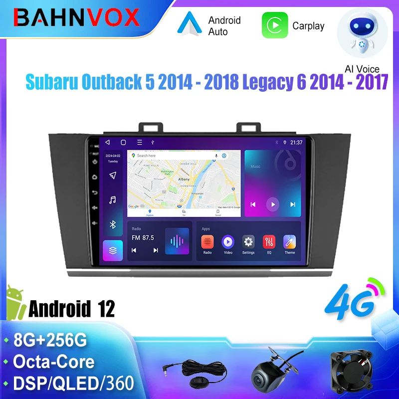 Android Car Radio Carplay for Subaru Outback 5 2014 2018 Legacy 6 2014 2017 GPS Navigation Multimedia Player Stereo screen