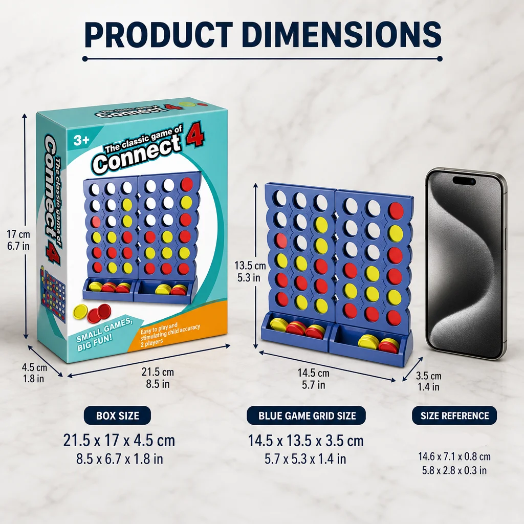 Juego Clásico Connect 4, Cuatr - Board Game For 3 Players reseña y precio