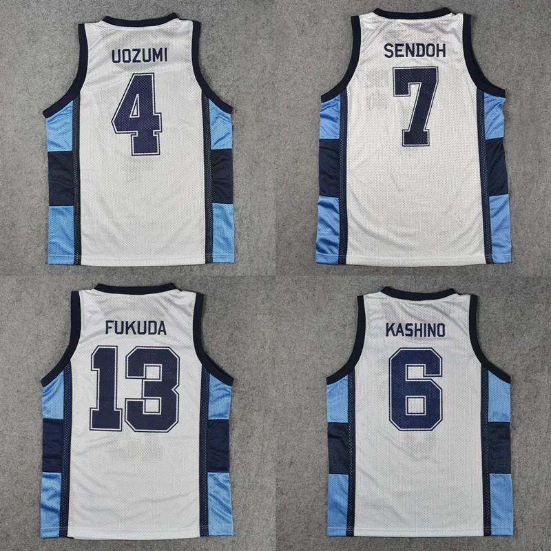 Anime Ryonan UOZUMI IKEGAMI KASHINO SENDOH UEKUSA FUKUDA Costume Basketball Jersey Cosplay Uniform Vest Singlet Shirt