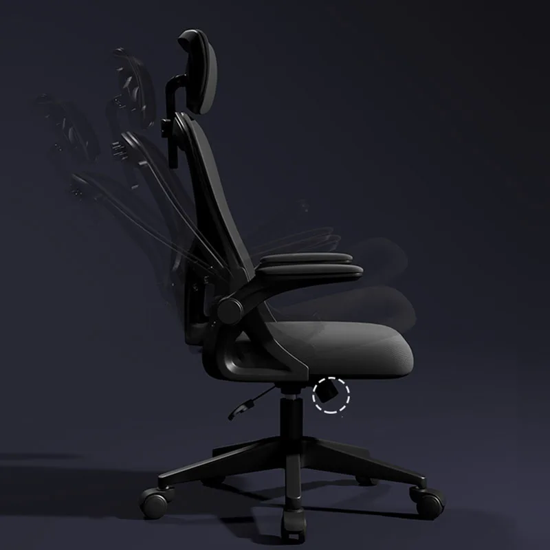 Eadrest rodas cadeira de escritório confortável sedentário executivo rolo cadeira de escritório design alça chaise de bureau móveis de escritório