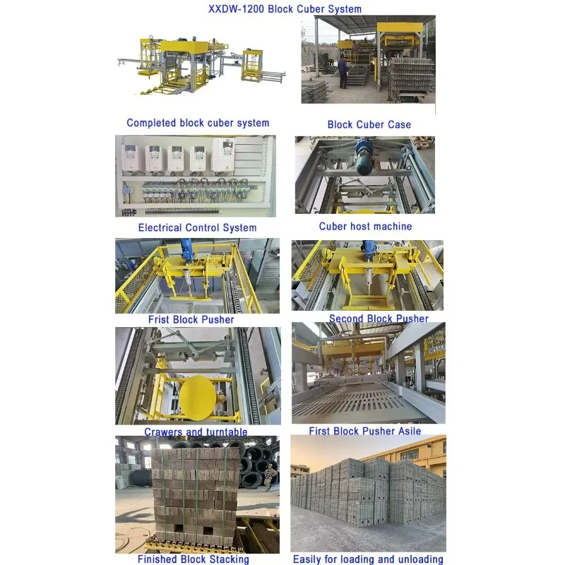 Brick Palletizer / Wrapping Machine / Baler/ PET Strip Block Cubing System Etc Auxiliary Equipment for Concrete Brick Factory