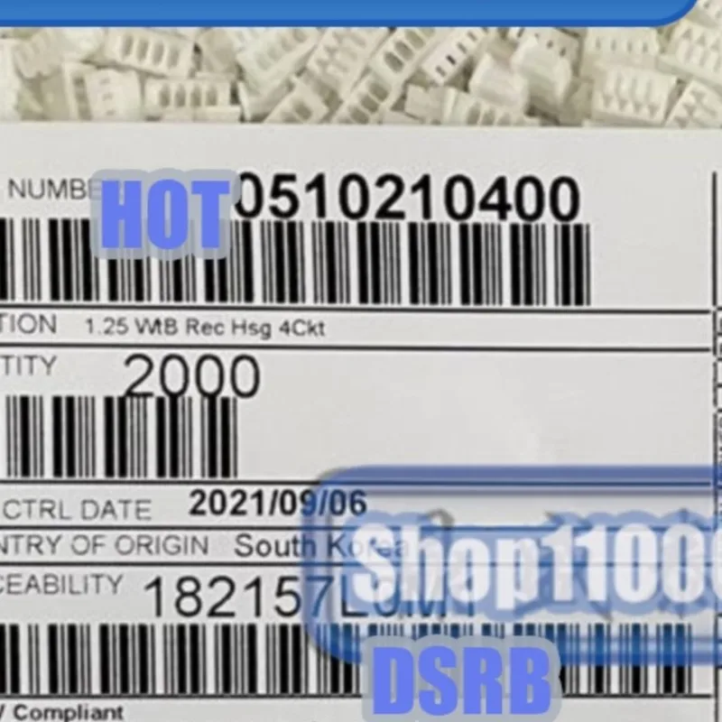 

100pcs/lot 51021-0400 510210400 Plastic shell 4P 100% New and Original