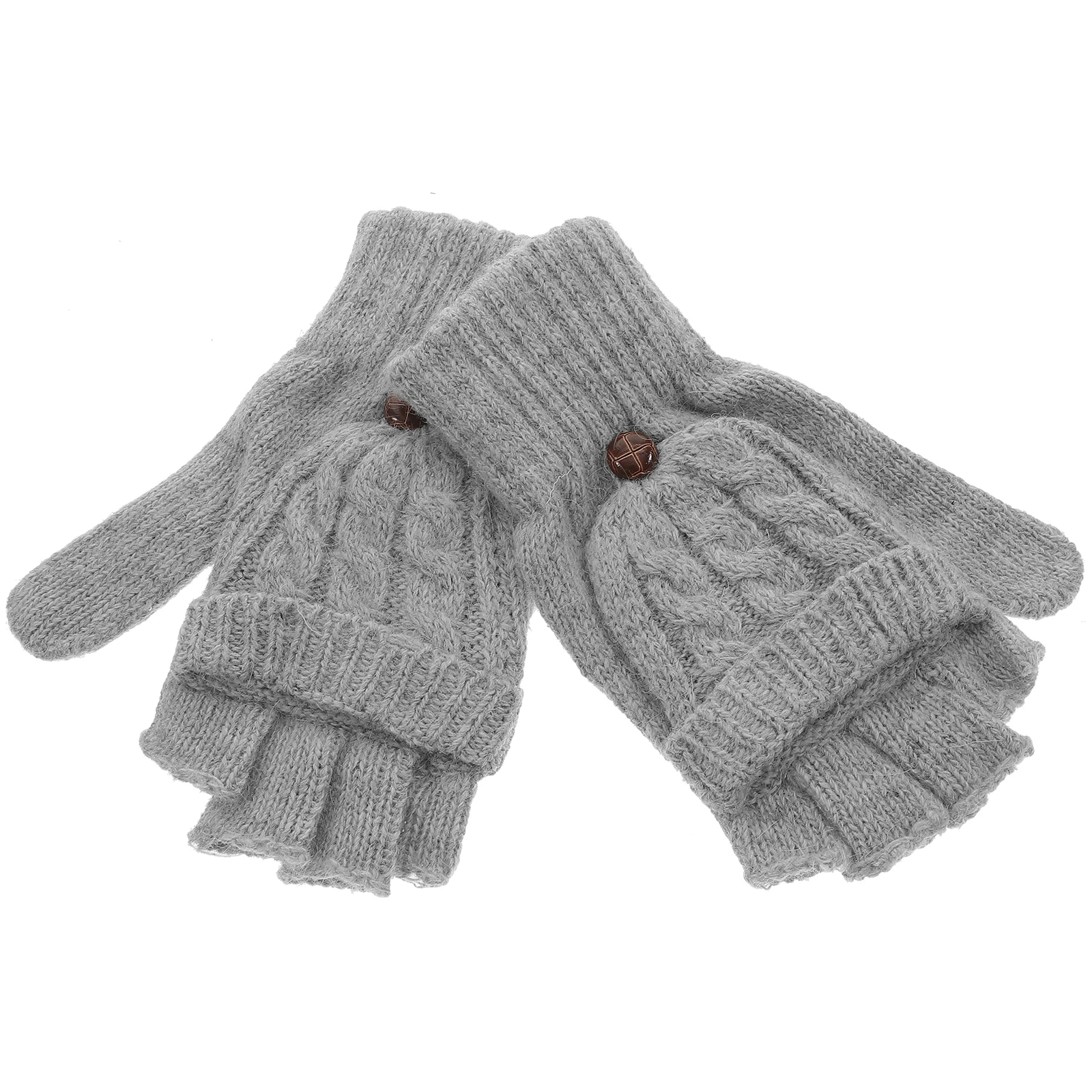 

Thermal Half Finger Gloves Women Fingerless Soft Comfortable Knitted Mitten Warm Winter Riding Gloves Wool Hand Washable Cool