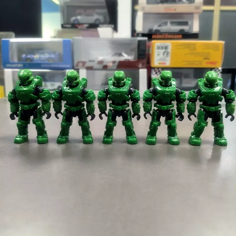 5Pcs Mega Construx Bloks UNSC Green SPARTAN Master of Chief Marine Figure