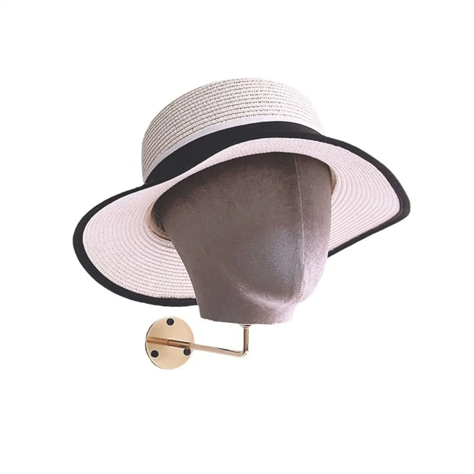 Premium Plastic Mannequin Head with Wall Hook for Hat Wig Display Sturdy Storage Rack Shop