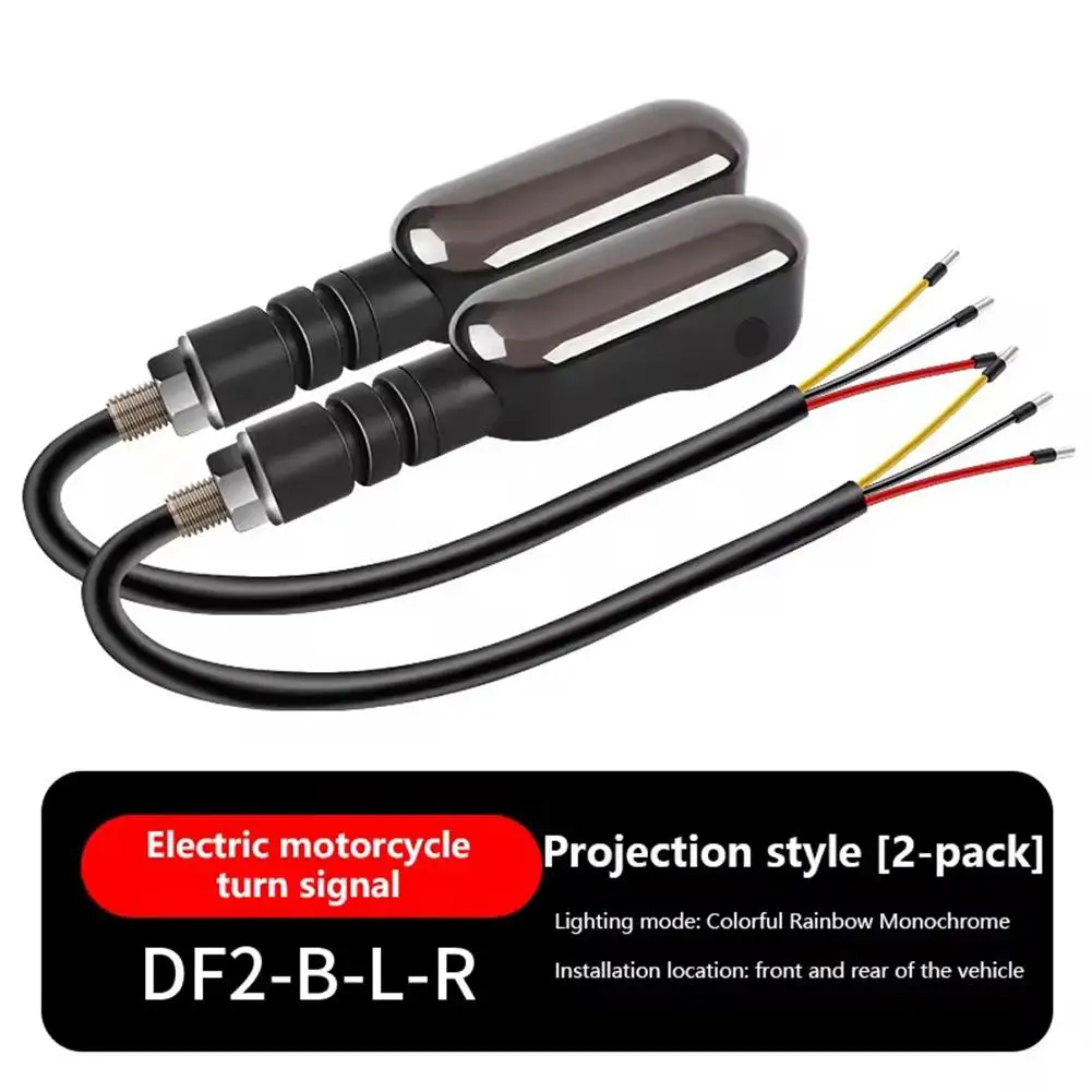 Motorcycle LED Turn Signal Lamp Projection Lamp Sequential Flowing Flash Indicator Lights Running Light for Sportster