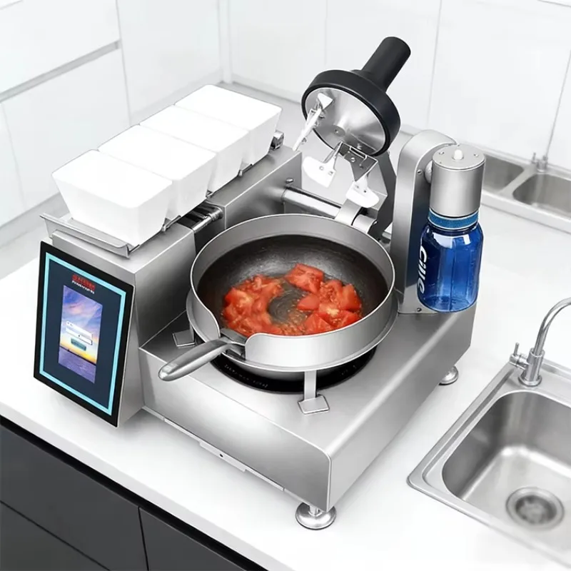 Commercial Automatic Cooking Machine Auto Stir Fry Cooker Intelligent Kitchen Restaurant Food Processing Unit view 2