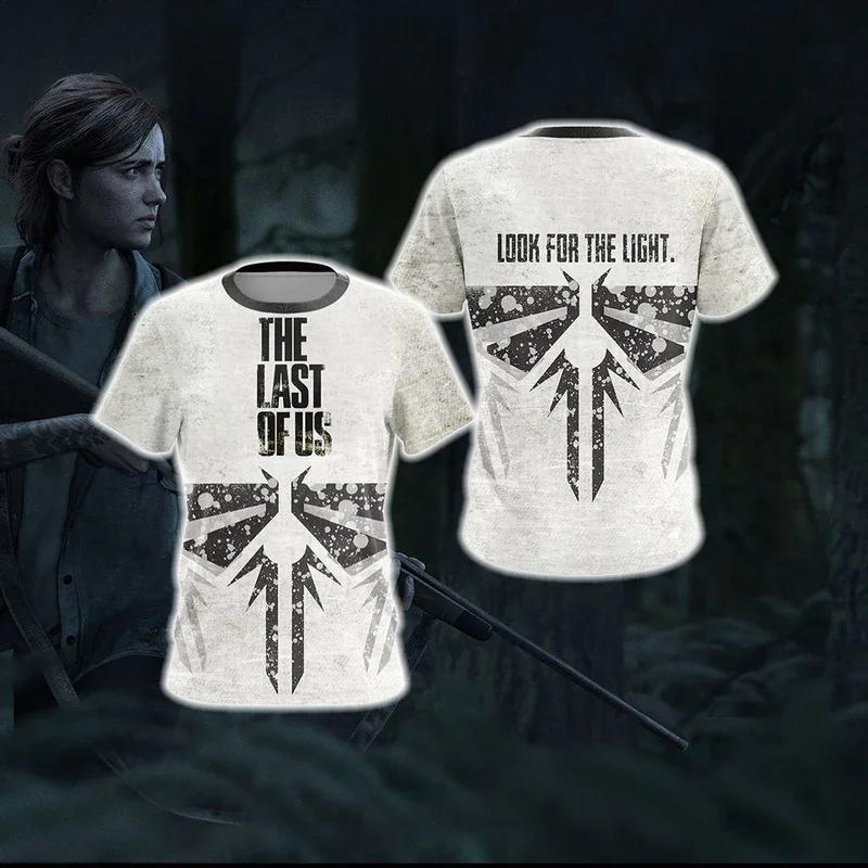 Summer The Last of Us T-Shirts Game 3D Print Streetwear Men Women Fashion Oversized Short Sleeve T Shirt Kids Tees Tops Clothing