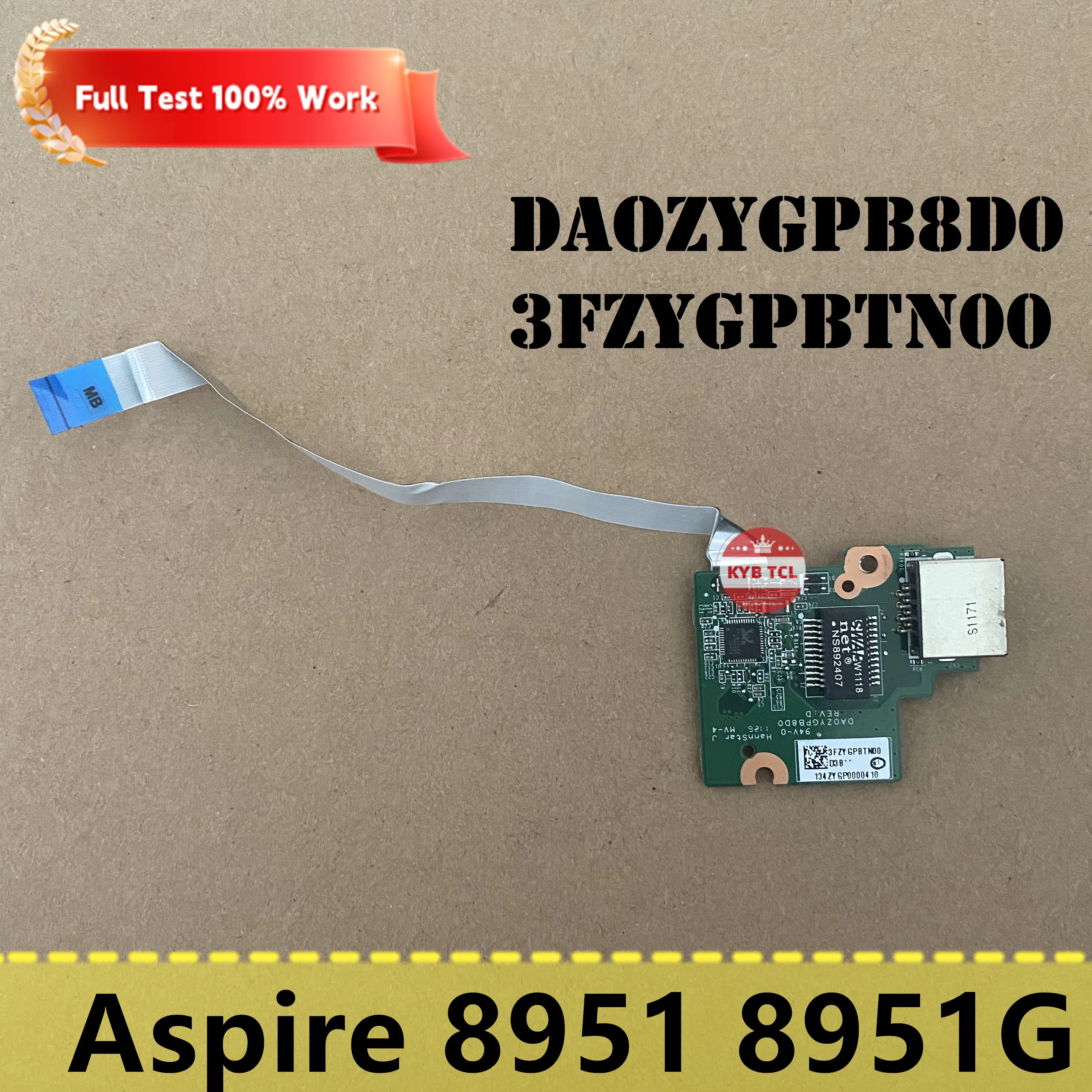 For ACER Aspire 8951 8951G Laptop Switch Power Button Board Or Cable DAOZYGPB8D0 3FZYGPBTN00 DA0ZYGPB8D0 Notebook