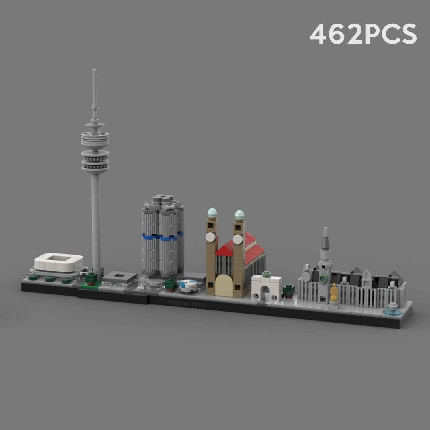 MOC City Architecture Skyline Germany Dublin Munich House Street View Building Blocks Skylines Toys Education Bricks Xmas Gift