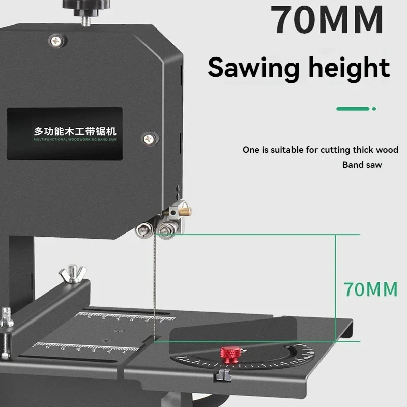 Vertical woodworking band table saw machine jigsaw cutting electric saw table saw machine