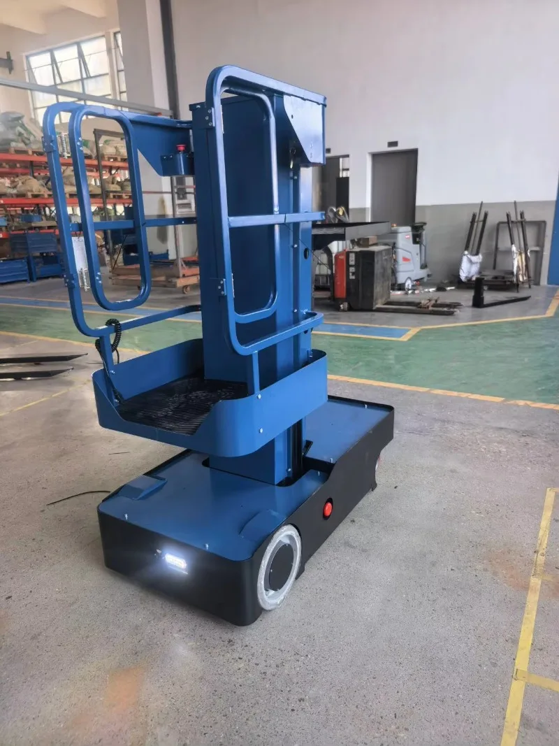 Everlift Electric Aerial Order Picker 300kg Load 3/4/5m Lifting Height Warehouse Aerial Work Picking Platform