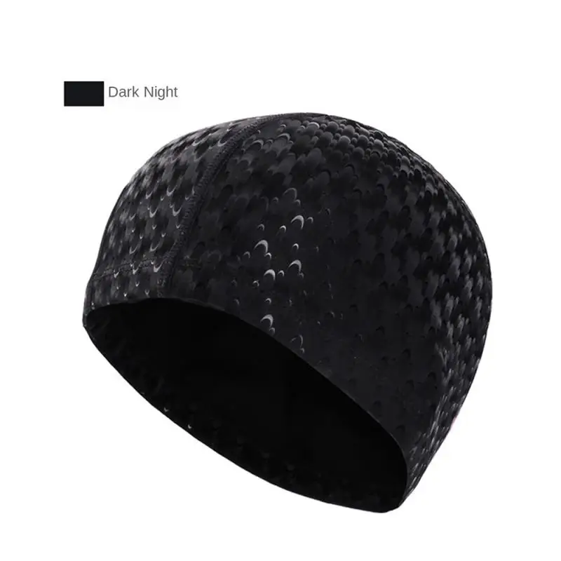 Gorro de buceo Universal para mujer, gorros deportivos de agua duraderos, cómodos de Pvc, resistentes al agua, elasticidad