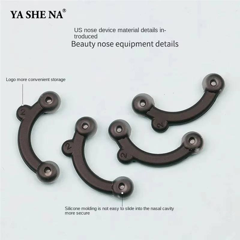 A83X-シリコン製調整可能ノーズシェイパークリップ、鼻筋矯正・リフトアップ・輪郭修正用
