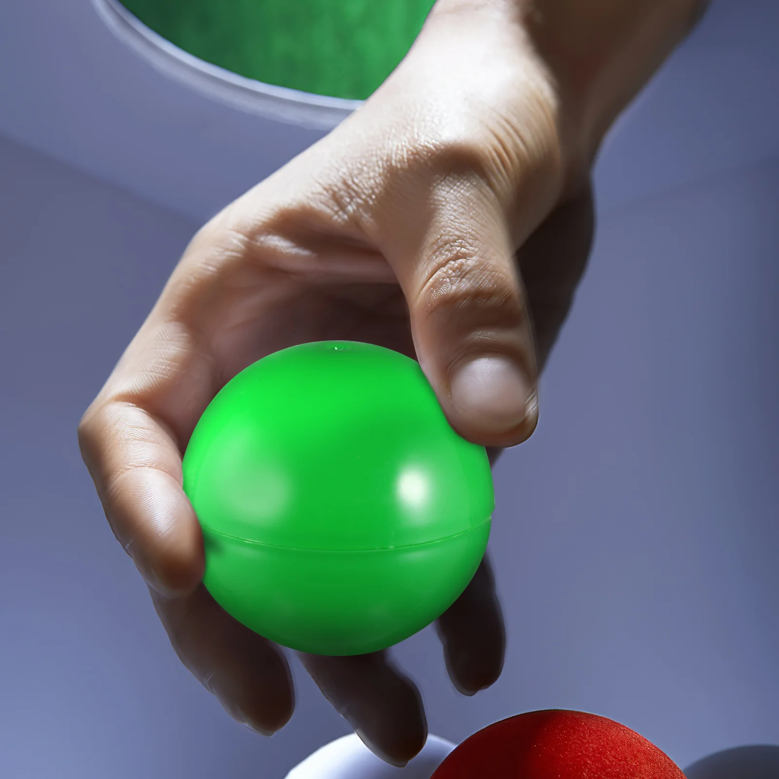

25 Pcs Lottery Balls Plastic Raffle Game Party Filler Round Prize Sphere Drawing Container Easy Open Travel for Events