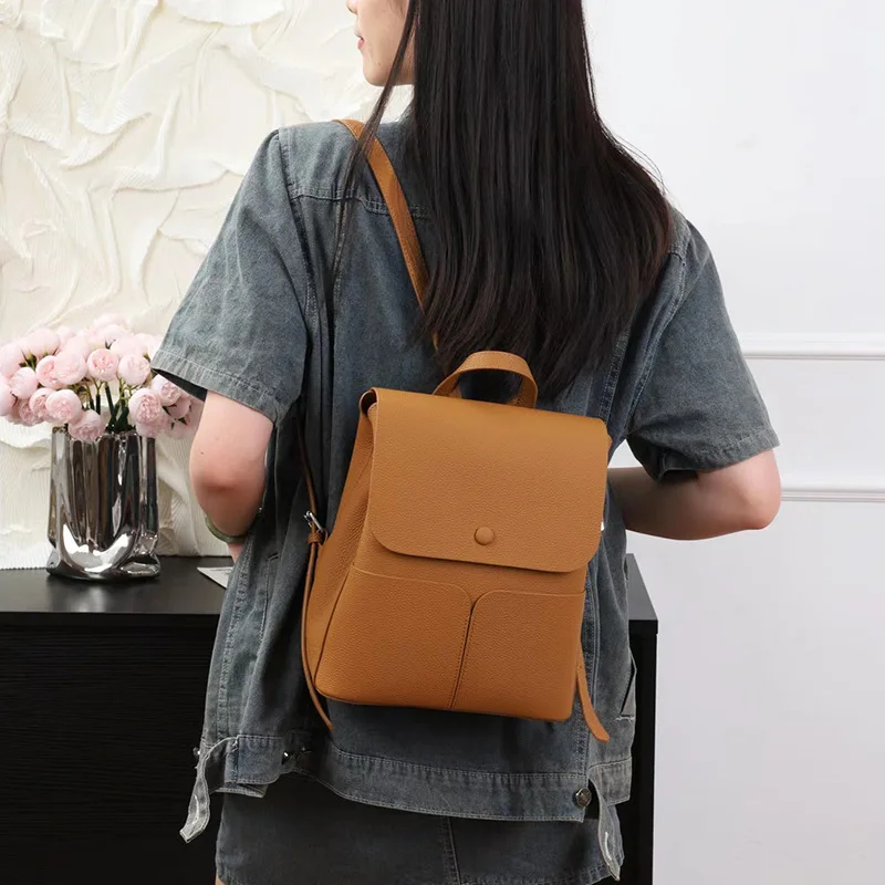 Sac en cuir de grande capacité pour femme, sac en peau de cercle première couche, tout ce qui voyage, SR Tide, mode 2024, nouveau, 2023