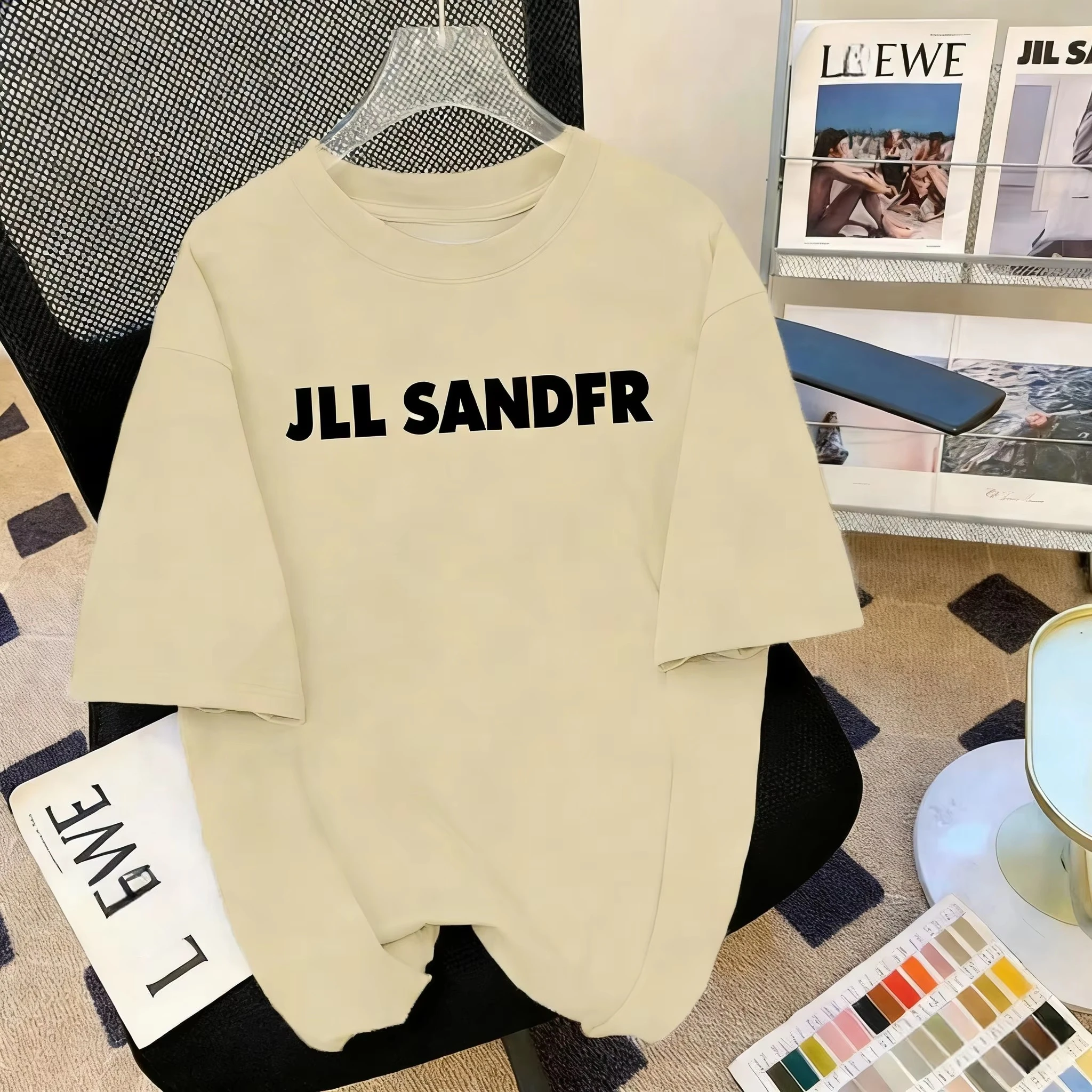 2026 Zomer Nieuwe Print Katoenen T-shirt met korte mouwen Losse ronde hals Ademend Casual Mode Hip Hop Streetwear Unisex Tops