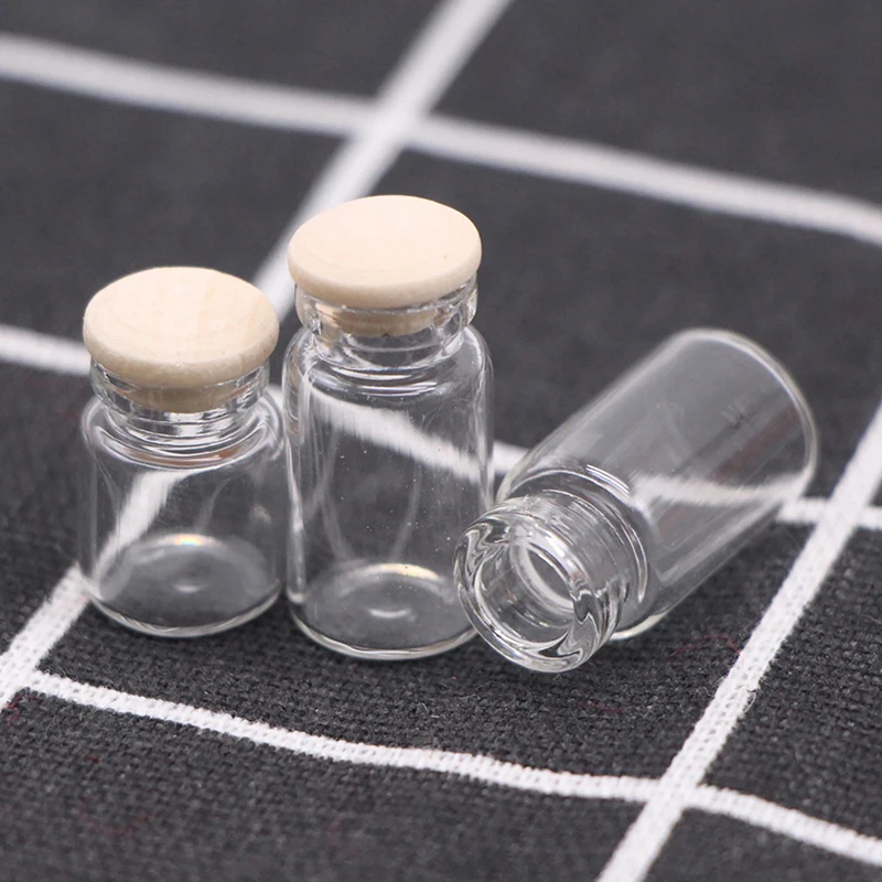 4Pcs/set Dollhouse Miniature Candy Jars Model Mini Transparent Storage Jars Doll House Kitchen Food Play Scene Decor Accessories