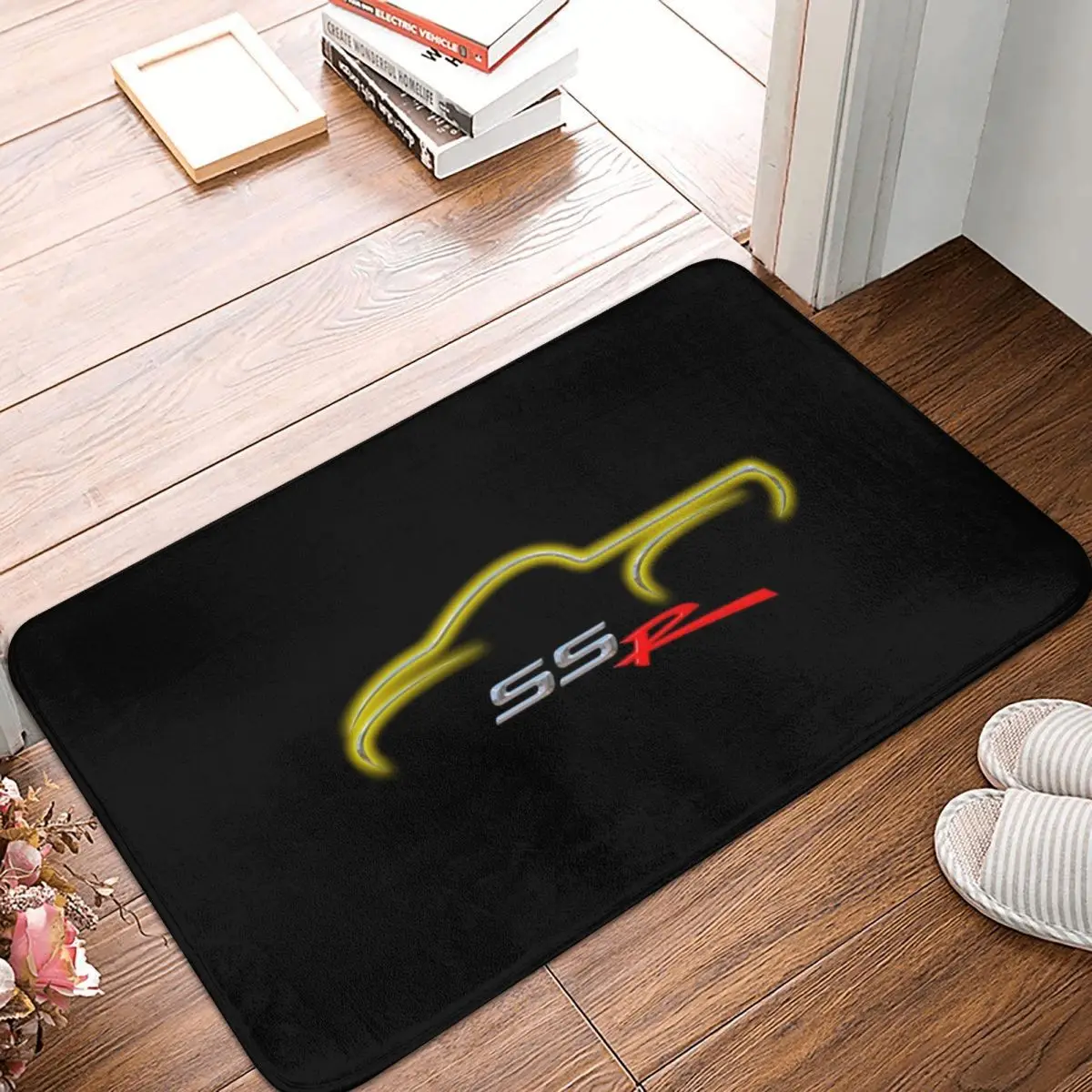 Yellow SSR Silhouette Doormat Rugs Carpet Mats Footpad Polyester Non-slip Sand Scraping Front Room Corridor Kitchen Bedroom