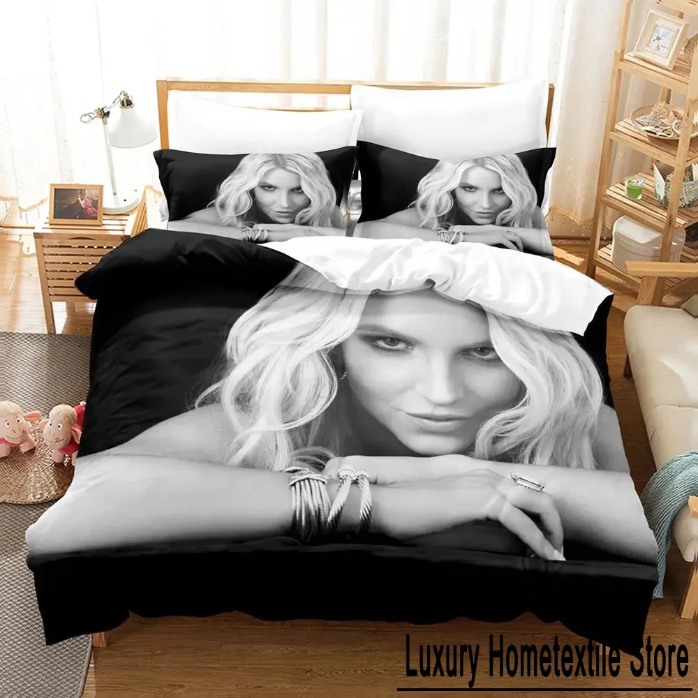 

2024 Britney Single Twin Full Queen King Size Покрывало 3D Комплект постельного белья для мальчиков Спальня Пододеяльник Комплект пододеяльников Подушка