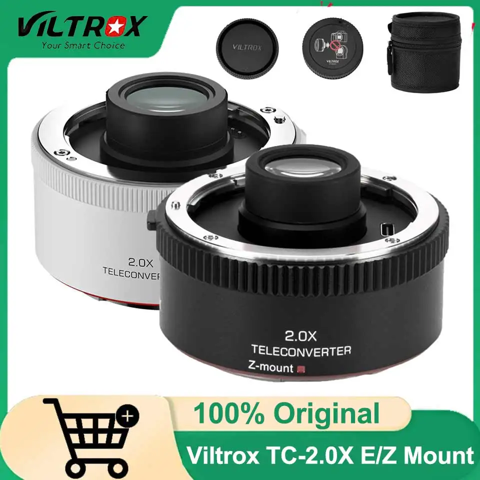 

Телеконвертер VILTROX TC-2.0X 2X с автофокусом для камер Nikon Z и Sony E-Mount (A7IV/A7SIII) и объективов 70-200GM/100-400GM