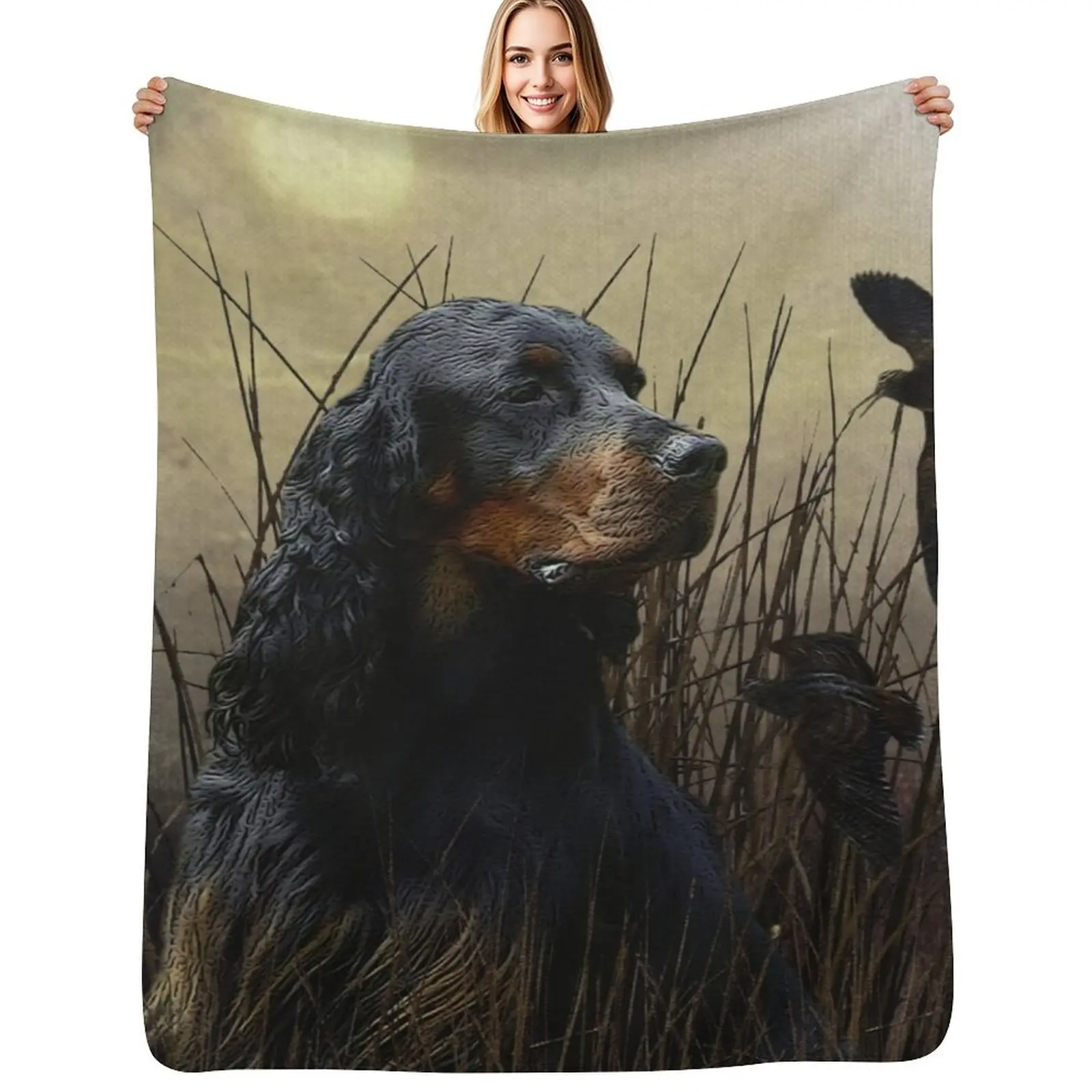 

Gordon Setter , Hunting companion Throw Blanket Thermal for winter Blankets For Baby Moving Blankets