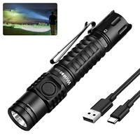 Wurkkos FC12C Tactical Torch 1600 Lumens Rechargeable LED Flashlight 18650 Battery Constant Current Circuit IP68 Waterproof Lamp