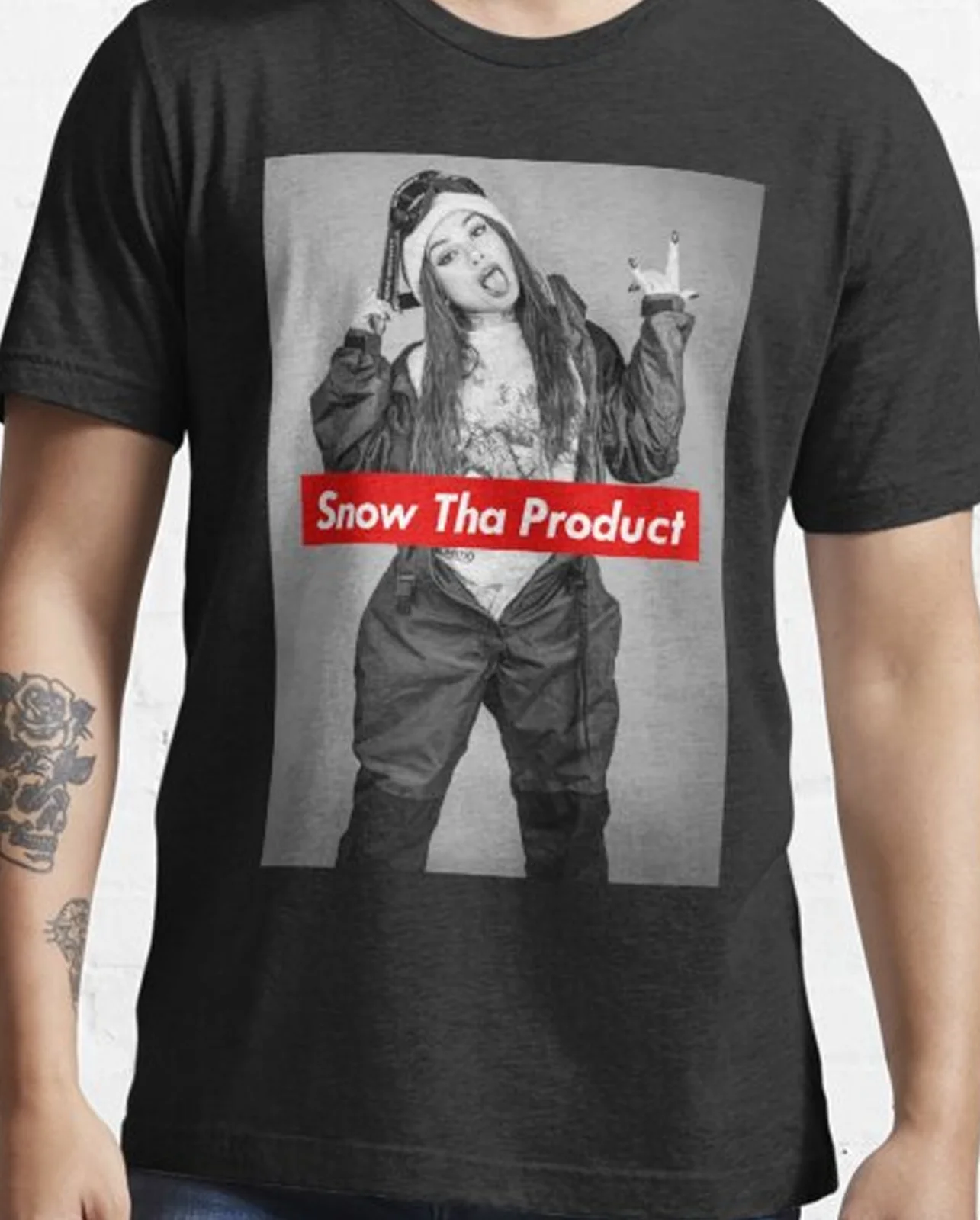 VTG Snow Tha Product T-shirt black Short sleeve S to 5Xl 1F354