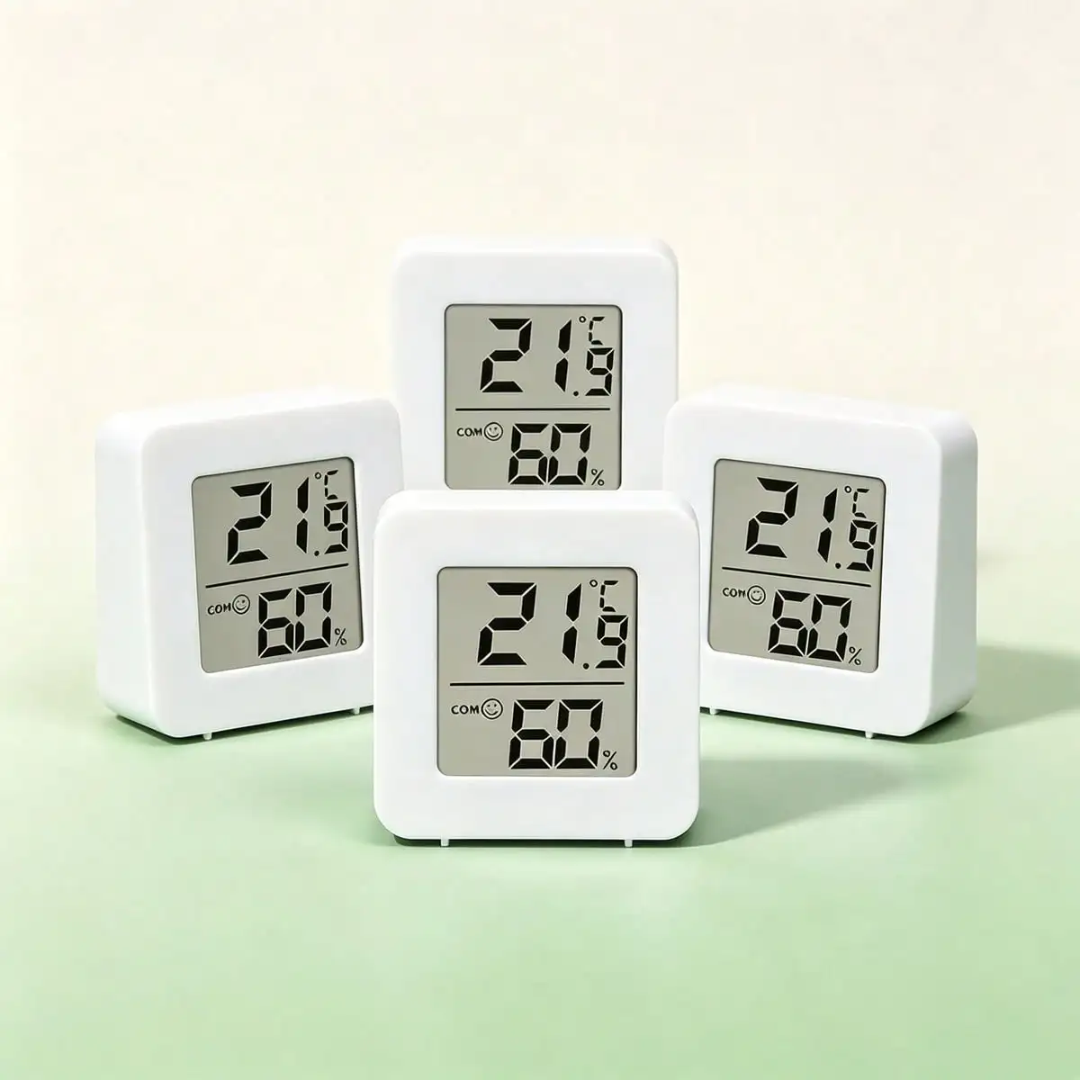 1/2/3pcs Small Digital Hygrometer Indoor Thermometer Environment Temperature Humidity Meter Monitor For Home Office Reptile Terrarium, Indoor Thermometer