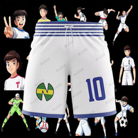 2025 New Summer Captain Tsubasa School Nansheng Olive And Benji Football Beach Short Pants Fitness Sports Surfing Shorts