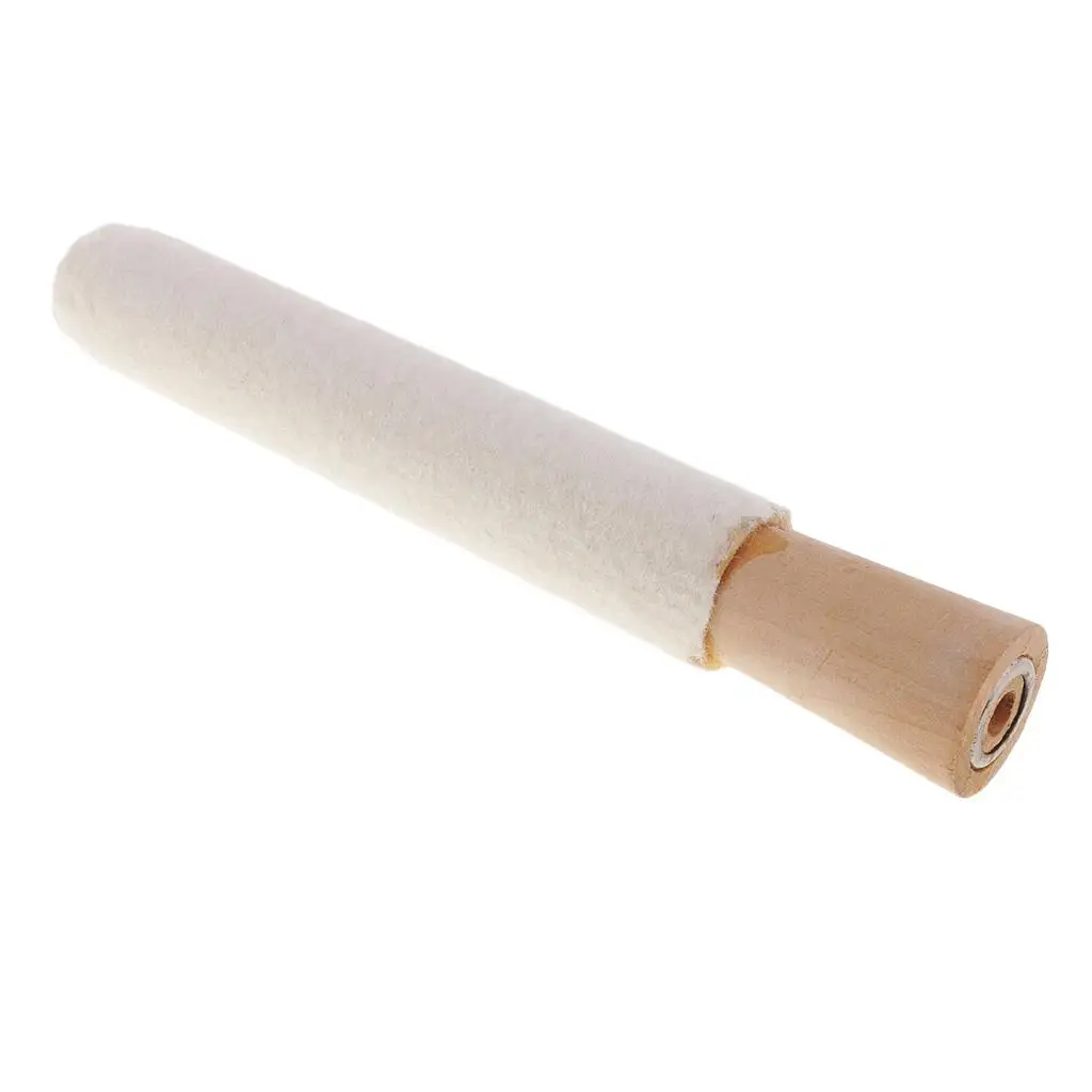 Ring Polishing Tool Wood Mandrel with Felt Buffs Inside Ring Finisher Jewelry Tools for Making