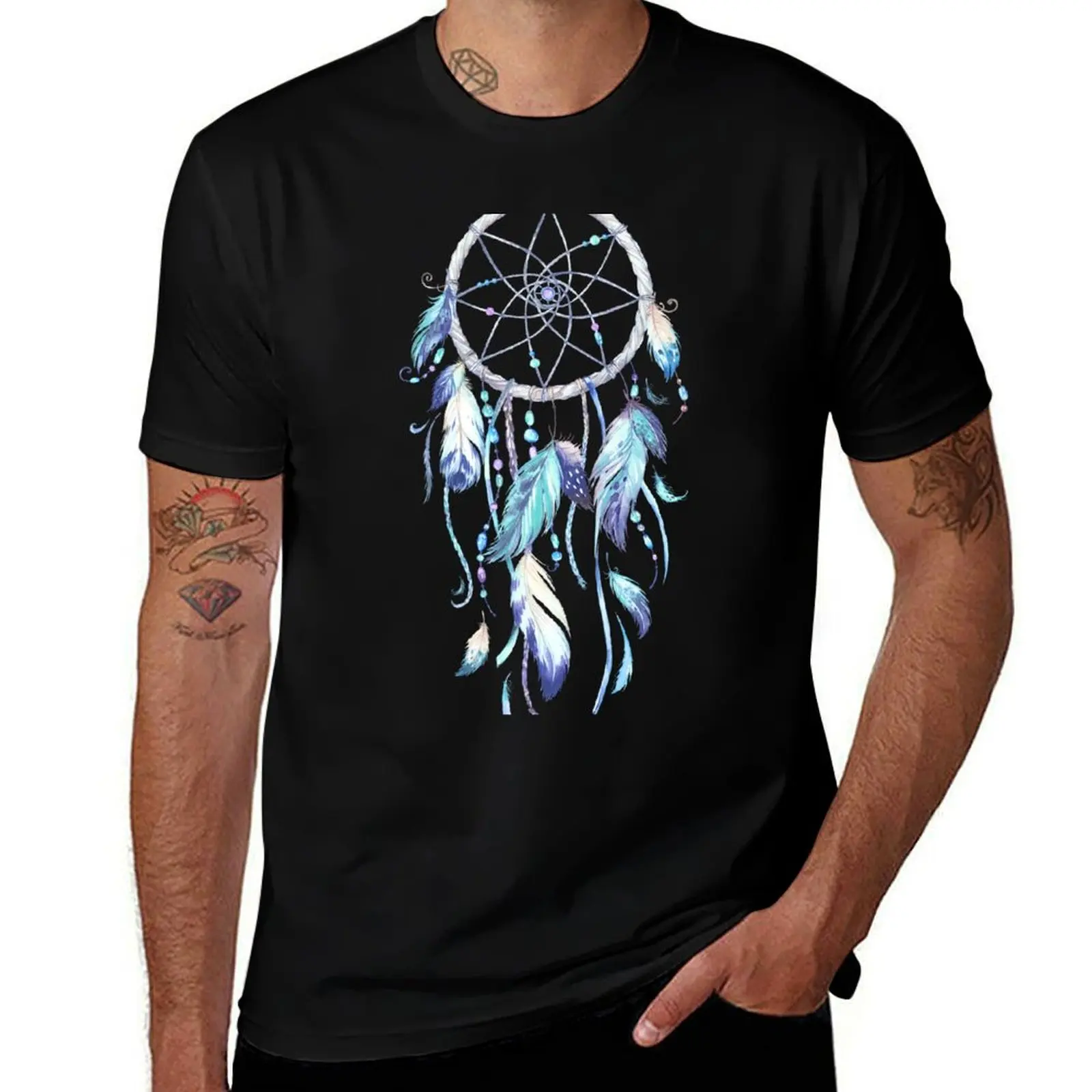 Dream Catcher T-Shirt Basic Daily Outfit Short Sleeve Tee T-Shirt