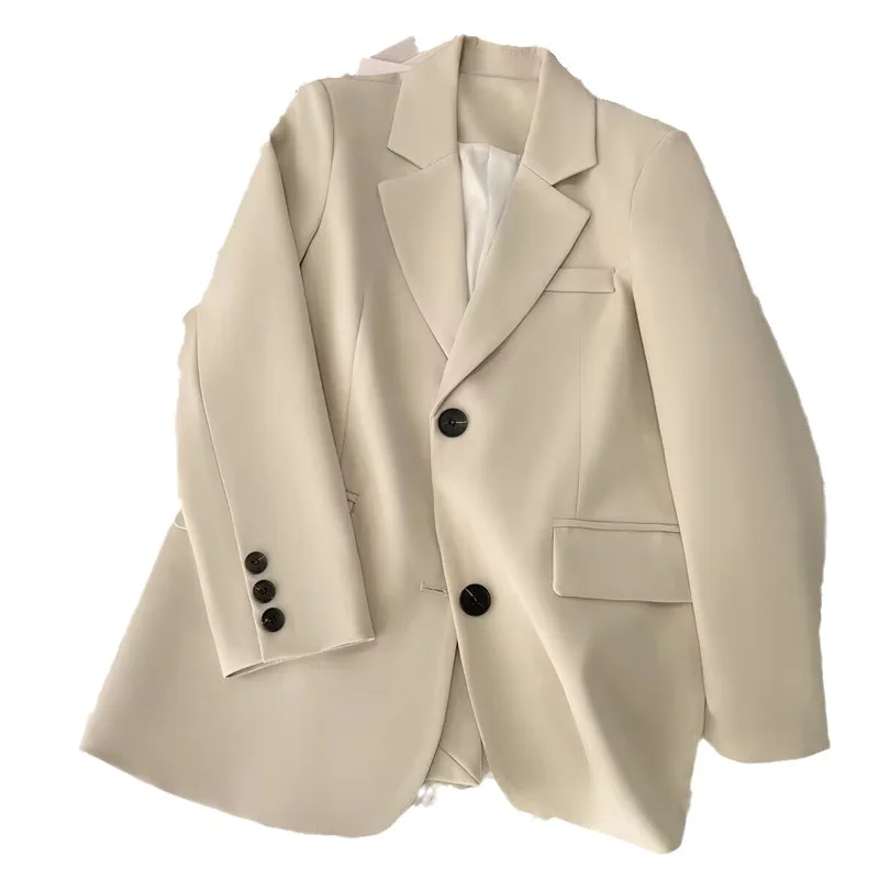 

Fashionable Solid Color Women Suit Jacket Casual Style Commute Version Spring Autumn Popular Streetwear Leisure Women Clothing