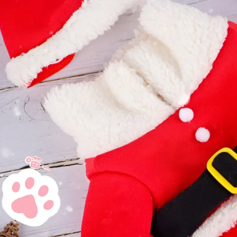 Dog Christmas Costume Santa Claus Dog Costume Winter Puppy Pet Cat Coat Jacket Pet Hooded Sweatshirt Happy New Year Xmas Cosplay