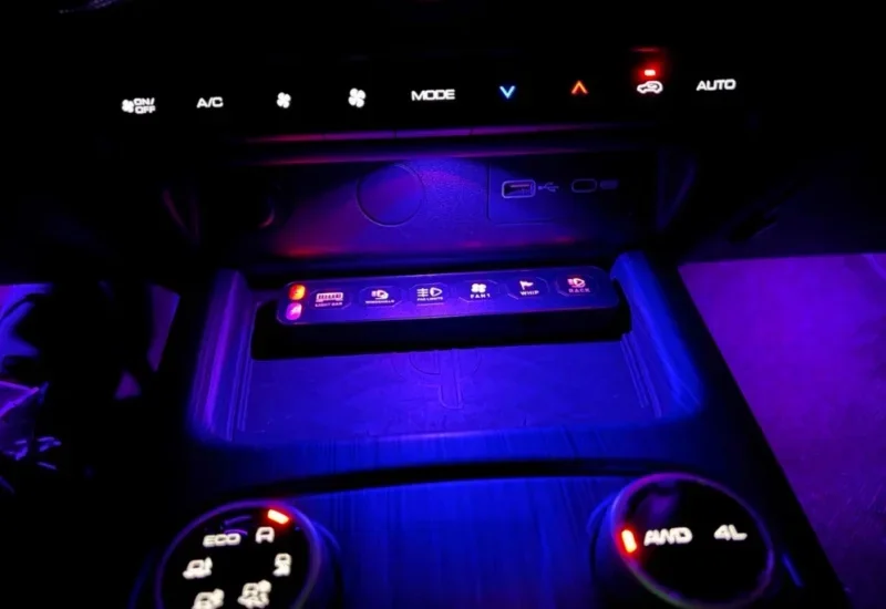 Auto Center Console Ambient Light Fit for Tank 300 2024 Modified Car Interior LED Center Console Lighting Atmosphere Light